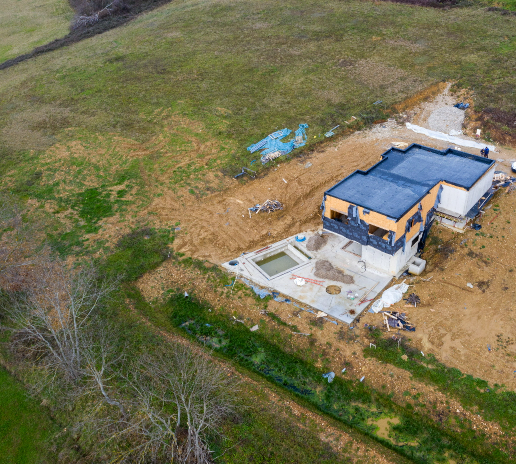 terrain de construction