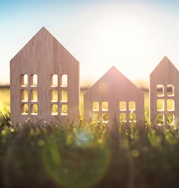 maisons miniatures en bois